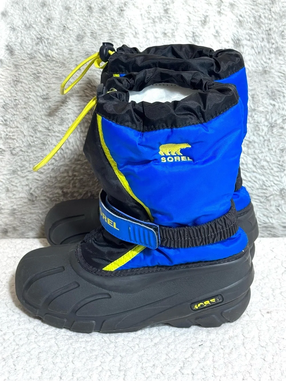 SOREL Kids Flurry Snow Boots Shells Only Black Blue Size Youth 3 (NO LINERS)